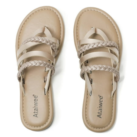 Ataiwee Women s Flat Slide Sandals Fashion Strappy Braided Slip On Flat Summer Shoes.
Ataiwee Women s Flat Slide Sandals Fashion Strappy Braided Slip On Flat Summer Shoes.
