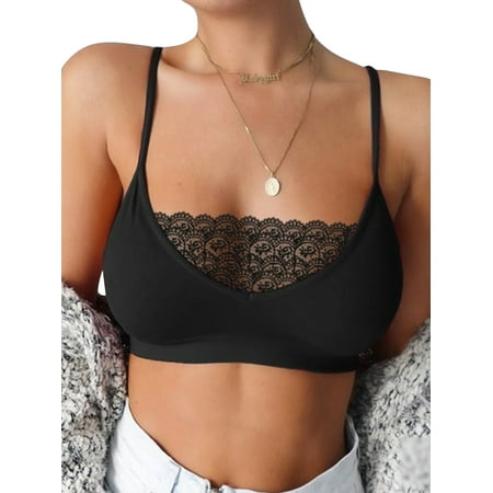 Frontwalk Women Summer Strappy Crew Neck Vest Lace Stitching Bra Cami Sleeveless Boho Blouse
Frontwalk Women Summer Strappy Crew Neck Vest Lace Stitching Bra Cami Sleeveless Boho Blouse