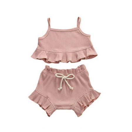 Clearance Efsteb Toddler Girl Summer Outfits Casual Fashion Comfy Solid Color Round Neck Sleeveless T Shirts Shorts Set Outfits (Pink 0-6 Months)
Clearance Efsteb Toddler Girl Summer Outfits Casual Fashion Comfy Solid Color Round Neck Sleeveless T Shirts Shorts Set Outfits (Pink 0-6 Months)