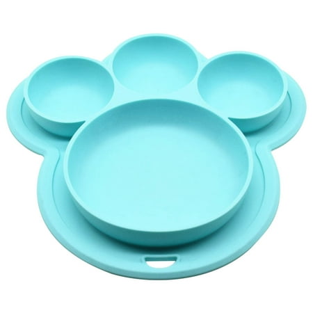 Dinner Plate for Kids Feeding Silicone Food Fruits Divided Dish Bowl Paw Shape Feeding Tableware Baby Toy Gift Blue
Dinner Plate for Kids Feeding Silicone Food Fruits Divided Dish Bowl Paw Shape Feeding Tableware Baby Toy Gift Blue