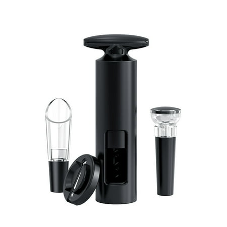 Black Wine Bottle Opener Kit Corkscrew 4PCS No Need Charge for Home Gift Party Wedding
Black Wine Bottle Opener Kit Corkscrew 4PCS No Need Charge for Home Gift Party Wedding