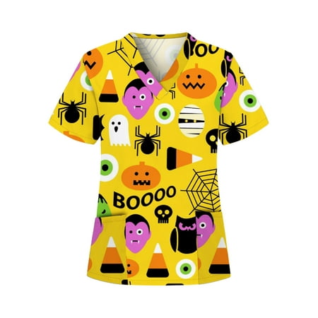 Summer Short Sleeve Tops for Womens Casual Work Scrub Top Loose V Neck Tunic Blouse Shirts
Summer Short Sleeve Tops for Womens Casual Work Scrub Top Loose V Neck Tunic Blouse Shirts