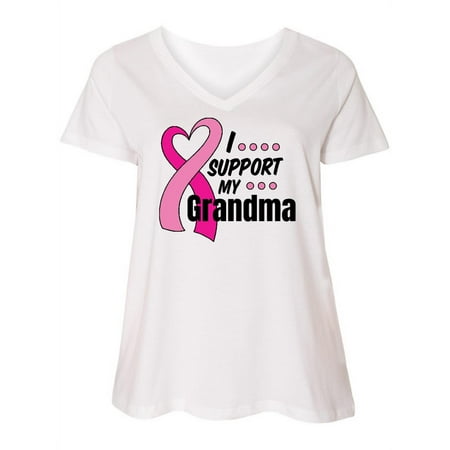 Inktastic Breast Cancer Awareness I Support My Grandma Pink Ribbon Women s Plus Size V-Neck
Inktastic Breast Cancer Awareness I Support My Grandma Pink Ribbon Women s Plus Size V-Neck