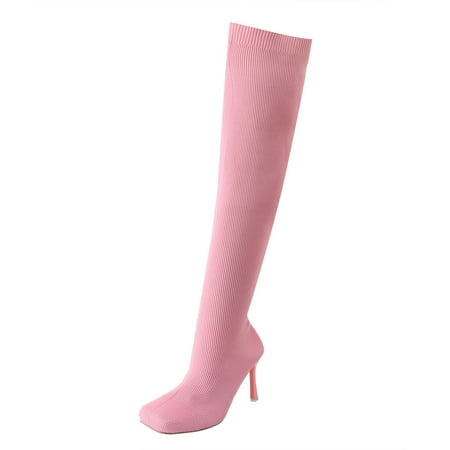 HSMQHJWE Wide Calf Over The Knee Boots For Women Womens Low Calf Boots Women Knee High Boots Autumn And Winter Fashion Thin Heel Solid Color Comfortable Square Toe Elastic Knitting Slip On Over The
HSMQHJWE Wide Calf Over The Knee Boots For Women Womens Low Calf Boots Women Knee High Boots Autumn And Winter Fashion Thin Heel Solid Color Comfortable Square Toe Elastic Knitting Slip On Over The