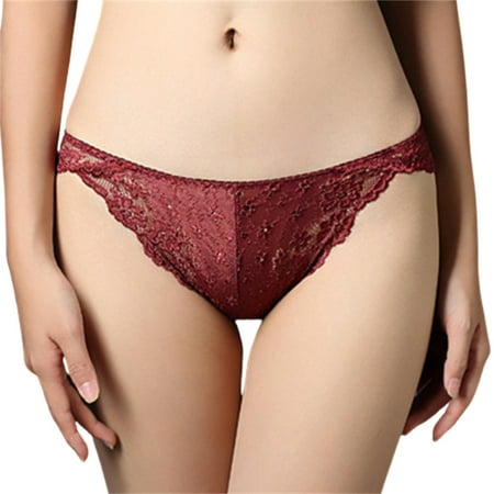 Women s Lace Panties One-Piece Briefs No Trace Lace Trim Mesh Flirt Underwear L Wine Red
Women s Lace Panties One-Piece Briefs No Trace Lace Trim Mesh Flirt Underwear L Wine Red