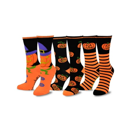TeeHee Novelty Happy Halloween Fun Crew Socks for Women 3-Pack (Happy Halloween)
TeeHee Novelty Happy Halloween Fun Crew Socks for Women 3-Pack (Happy Halloween)