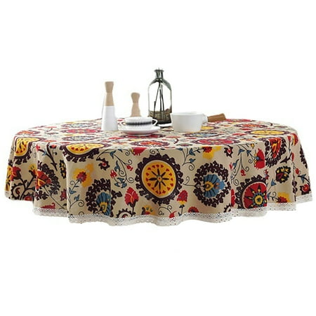 Round Tablecloth Bohemian Tablecloth With Lace Cotton Linen Table Cover For Dining Living Kitchen Party Outdoor Picnic Camping-A-100CM
Round Tablecloth Bohemian Tablecloth With Lace Cotton Linen Table Cover For Dining Living Kitchen Party Outdoor Picnic Camping-A-100CM