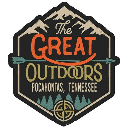 Pocahontas Tennessee The Great Outdoors Design 4-Inch Magnet
