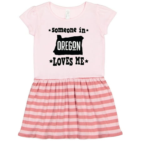 Inktastic Someone in Oregon Loves Me Gift Gift Toddler Girl Dress