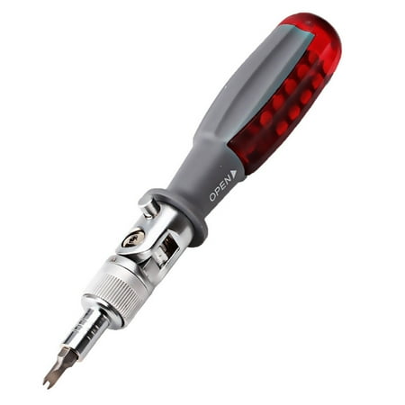 pinshui Angle & Head Adjustable Screwdriver with 10 Replaceable Head & Storage Sink Compatible with 6.35mm Screw Head New
pinshui Angle & Head Adjustable Screwdriver with 10 Replaceable Head & Storage Sink Compatible with 6.35mm Screw Head New