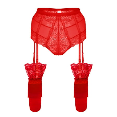 Varsbaby Lace High Waist Panty Garters with Thigh Stockings Sexy for Women
Varsbaby Lace High Waist Panty Garters with Thigh Stockings Sexy for Women