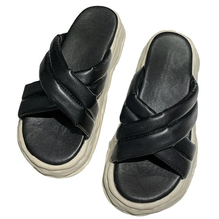 huanledash 1 Pair Women Slippers Cross Shape Anti Skid Rubber Candy Color Open Toe Sandals for Daily Wear
huanledash 1 Pair Women Slippers Cross Shape Anti Skid Rubber Candy Color Open Toe Sandals for Daily Wear