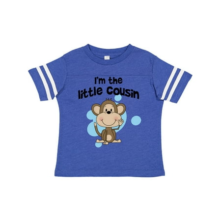 Inktastic I m The Little Cousin-monkey-blu Gift Toddler Boy Girl T-Shirt