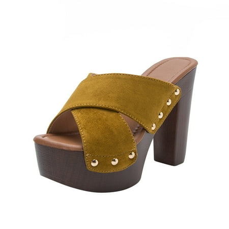 Cglfd Women S Sandals Suede Super High Chunky Heel Sexy Summer Beach Casual Solid Shoes
Cglfd Women S Sandals Suede Super High Chunky Heel Sexy Summer Beach Casual Solid Shoes