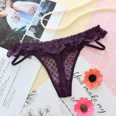 UoCefik Women s Low Rise G-String See Through Lace Underwear Solid T-Back Sexy Thongs
UoCefik Women s Low Rise G-String See Through Lace Underwear Solid T-Back Sexy Thongs