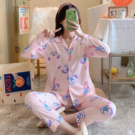 CoCopeaunt Autumn New Style Pajamas Womens Long-sleeved Trousers Two-piece Loose Casual Home Wear Womens Cotton Pajamas Sleep Tops
CoCopeaunt Autumn New Style Pajamas Womens Long-sleeved Trousers Two-piece Loose Casual Home Wear Womens Cotton Pajamas Sleep Tops