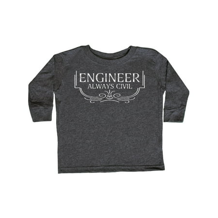Inktastic Always Civil Civil Engineer White Text Gift Toddler Boy or Toddler Girl Long Sleeve T-Shirt
Inktastic Always Civil Civil Engineer White Text Gift Toddler Boy or Toddler Girl Long Sleeve T-Shirt