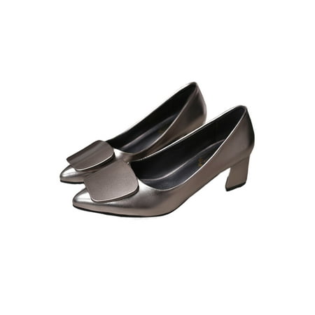 Ritualay Ladies Lightweight Slip On Dress Shoes Work Block Heel High Heels Wedding Comfort Chunky Pumps Gray 5.5
Ritualay Ladies Lightweight Slip On Dress Shoes Work Block Heel High Heels Wedding Comfort Chunky Pumps Gray 5.5