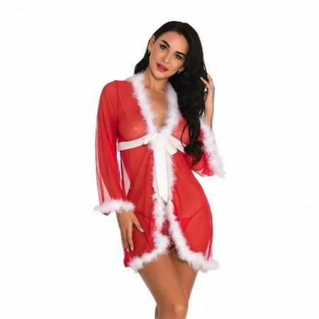 Baywell Christmas Lingerie for Women Three Pieces Lace Babydoll Sleepwear Boudoir Outfits Mesh Chemise Christmas Nightgown Red S
Baywell Christmas Lingerie for Women Three Pieces Lace Babydoll Sleepwear Boudoir Outfits Mesh Chemise Christmas Nightgown Red S