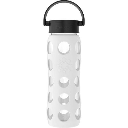 22-Ounce BPA-Free Glass Water Bottle with Classic Cap and Protective Silicone Sleeve White
22-Ounce BPA-Free Glass Water Bottle with Classic Cap and Protective Silicone Sleeve White