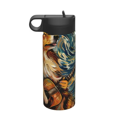 Tideii Starry Night Guitar Dog for 18OZ Insulated Space Bottle Stainless Steel Water Cup with Straw Suitable for Outdoor Sports Unisex
Tideii Starry Night Guitar Dog for 18OZ Insulated Space Bottle Stainless Steel Water Cup with Straw Suitable for Outdoor Sports Unisex