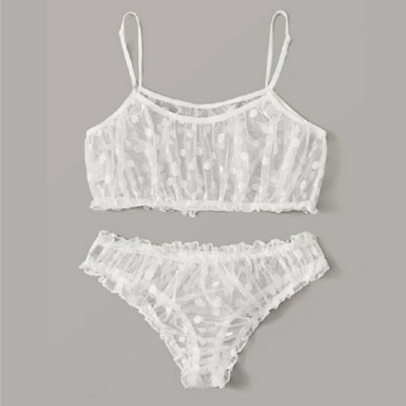 B91xZ Lingerie For Women Sexy Wave Point LingerieThe PolyesterFor DressingOutside Lady Lace Lingerie for Women White M
B91xZ Lingerie For Women Sexy Wave Point LingerieThe PolyesterFor DressingOutside Lady Lace Lingerie for Women White M