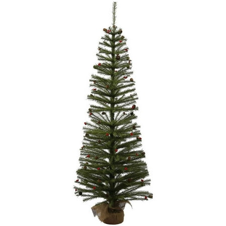 Vickerman 36" Unlit Fresh Pistol Berry Pine Artificial Christmas Tree