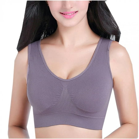 LoyisViDion Women Fashion No Rims Bra Wireless Non-Marking Adjustable Yoga Sports Bra Gray 4(S)
LoyisViDion Women Fashion No Rims Bra Wireless Non-Marking Adjustable Yoga Sports Bra Gray 4(S)