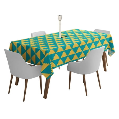 Vargottam Indoor/OutdoorTablecloth58x58 Inch SquareTablecloth with Umbrella Hole and Zip- Waterproof PatioTableCloths- TableCovers for Backyard RectangularTable- Yellow2
Vargottam Indoor/OutdoorTablecloth58x58 Inch SquareTablecloth with Umbrella Hole and Zip- Waterproof PatioTableCloths- TableCovers for Backyard RectangularTable- Yellow2