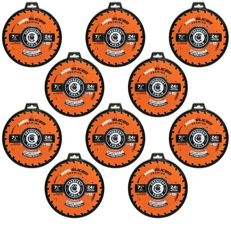 Crescent Nailslicer Framing Circular Saw Blade 7 1/4 24T 10Pk