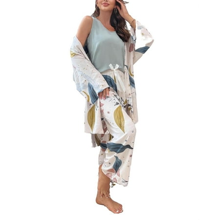 3pcs 3pcs Casual Plant Prints V neck Pant Sets Long Sleeve Multicolor Womens Pajama Sets (Women s)
3pcs 3pcs Casual Plant Prints V neck Pant Sets Long Sleeve Multicolor Womens Pajama Sets (Women s)