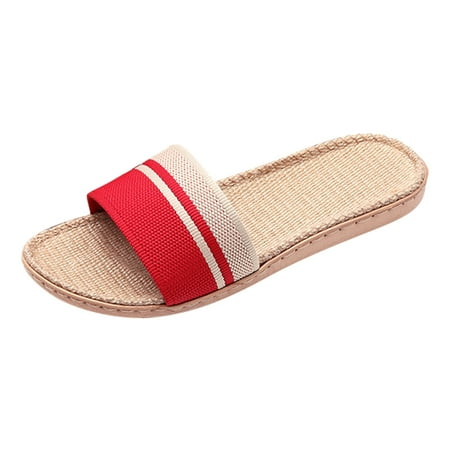 Qufokar Womens Comfort Flip Flops Slippers Women Summer Indoor Slippers for Womens Men Linen Shoes Women Summer Household Beach Slippers Sandals Floor Shoes Slides
Qufokar Womens Comfort Flip Flops Slippers Women Summer Indoor Slippers for Womens Men Linen Shoes Women Summer Household Beach Slippers Sandals Floor Shoes Slides