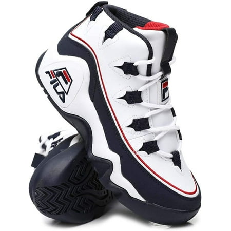 QUIETTCEX Kids Grant Hill Offset Basketball Shoes WhiteNavyRed 5
