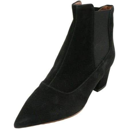 Tabitha Simons Women s Shadow Black Ankle-High Leather Heel - 7.5 M