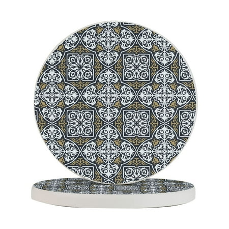 Circular Drink Coasters Set Arabesque Pattern Beautiful Home Decor Diatomite Heat-Resistant Diatomite Protect Table Countertop
Circular Drink Coasters Set Arabesque Pattern Beautiful Home Decor Diatomite Heat-Resistant Diatomite Protect Table Countertop