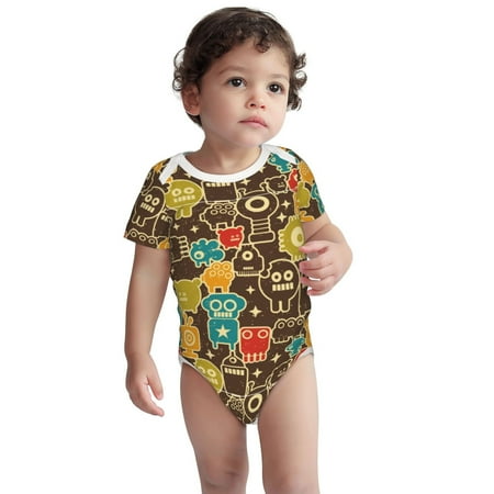 Haiem Robot and Monsters Printed Unisex-Baby Short Sleeve Onesies Bodysuits Unisex Babies Snap-Up Rompers-2 Years
Haiem Robot and Monsters Printed Unisex-Baby Short Sleeve Onesies Bodysuits Unisex Babies Snap-Up Rompers-2 Years