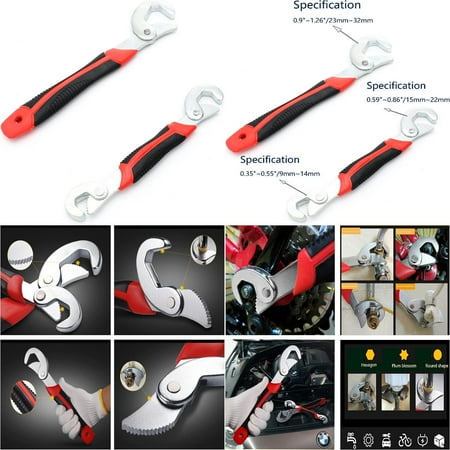 Durable and Efficient Set of 2 Magic Wrench Packs - Versatile and Handy Multipurpose Tool for Easy Screw Disassembly and Assembly - Fast Adjustable Sizes from 0.35” to 1.26” (9-32 mm) - I
Durable and Efficient Set of 2 Magic Wrench Packs - Versatile and Handy Multipurpose Tool for Easy Screw Disassembly and Assembly - Fast Adjustable Sizes from 0.35” to 1.26” (9-32 mm) - I