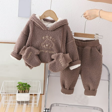 Cethrio Outfits Set Clothes for Kids Top+Pant Warm Winter Brown Clothes Suit Size 2Y
Cethrio Outfits Set Clothes for Kids Top+Pant Warm Winter Brown Clothes Suit Size 2Y