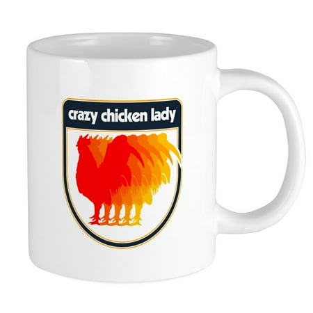 CafePress - Crazy Chicken Lady - 20 oz Ceramic Mega Mug