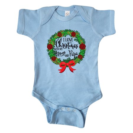 Inktastic I Love Christmas with My Nana and Papa Wreath Gift Baby Boy or Baby Girl Bodysuit
Inktastic I Love Christmas with My Nana and Papa Wreath Gift Baby Boy or Baby Girl Bodysuit