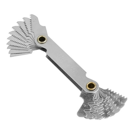 Thread Measuring Gauge Imperial 55° Stainless Steel Screw Measuring Thread Pitch Gauge
Thread Measuring Gauge Imperial 55° Stainless Steel Screw Measuring Thread Pitch Gauge