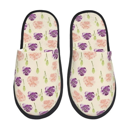 House Slippers for Women Men - Purple Pink Carnations Flowers Warm Non-slip Mens Womens Slippers Cozy Slip-on House Shoes Bedroom Outdoor Indoor Slippers for Men
House Slippers for Women Men - Purple Pink Carnations Flowers Warm Non-slip Mens Womens Slippers Cozy Slip-on House Shoes Bedroom Outdoor Indoor Slippers for Men
