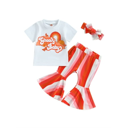 Bagilaanoe 3pcs Toddler Baby Girl Long Pants Set Letter Print Short Sleeve T-shirt Tops + Striped Flare Trousers + Headband 6M 12M 18M 24M 3T 4T Kids Casual Outfits
Bagilaanoe 3pcs Toddler Baby Girl Long Pants Set Letter Print Short Sleeve T-shirt Tops + Striped Flare Trousers + Headband 6M 12M 18M 24M 3T 4T Kids Casual Outfits