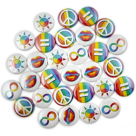 30 LGBT Pride Mini Magnets. Rainbow Gay Lesbian Pride. (1 Magnets 30 Piece Set)
30 LGBT Pride Mini Magnets. Rainbow Gay Lesbian Pride. (1 Magnets 30 Piece Set)