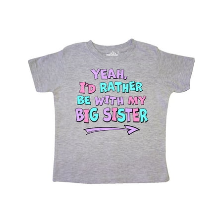 Inktastic Yeah I d Rather be with My Big Sister Pink Blue Purple Gift Toddler Boy or Toddler Girl T-Shirt
Inktastic Yeah I d Rather be with My Big Sister Pink Blue Purple Gift Toddler Boy or Toddler Girl T-Shirt