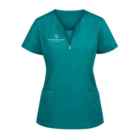 Women Scrub_Top Working Uniform Blouse Short Sleeve V-Neck Workwear T-Shirt with Pocket Comfy Tops XXL
Women Scrub_Top Working Uniform Blouse Short Sleeve V-Neck Workwear T-Shirt with Pocket Comfy Tops XXL