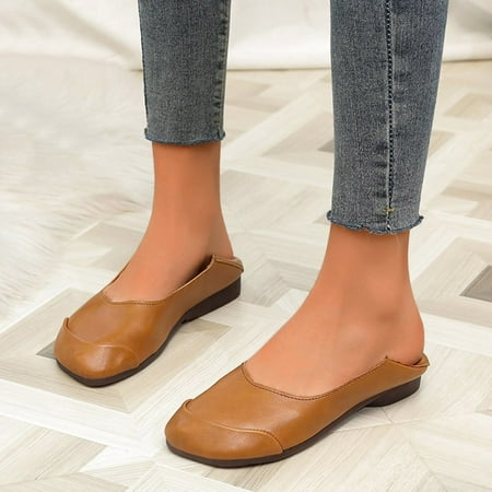 Aayomet Women Comfortable Heels Ladies Fashion Retro Solid Color Leather Shallow Mouth Flat Square Head Casual Single Shoes Brown 6.5
Aayomet Women Comfortable Heels Ladies Fashion Retro Solid Color Leather Shallow Mouth Flat Square Head Casual Single Shoes Brown 6.5