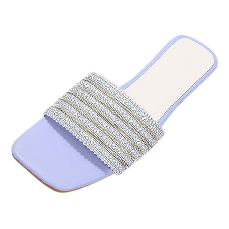 Youmylove Women Slide Slippers Fashion Spring Summer Flat Bottom Square Toe Open Toe Breathable Lightweight Comfortable Elegant Leisure Ladies Cozy Daily Walking
Youmylove Women Slide Slippers Fashion Spring Summer Flat Bottom Square Toe Open Toe Breathable Lightweight Comfortable Elegant Leisure Ladies Cozy Daily Walking