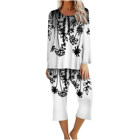 RQYYD Womens Long Sleeve Pajama Sets Womens Pajamas Set Sleepwear Casual Tops and Lounge Pants Capri Pants Soft Sleeping Pjs Set with Pockets
RQYYD Womens Long Sleeve Pajama Sets Womens Pajamas Set Sleepwear Casual Tops and Lounge Pants Capri Pants Soft Sleeping Pjs Set with Pockets