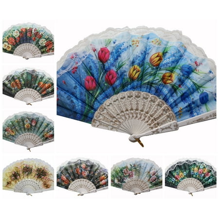 Fabulous Wedding Party Flower Print Multi-Pattern Decoration Fabric Folding Lace Silk Trim Hand Fan
Fabulous Wedding Party Flower Print Multi-Pattern Decoration Fabric Folding Lace Silk Trim Hand Fan